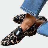 Karolína Sofisticată Mocasini cu Detalii Leoparzi