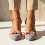 Élise - Pantofi cu toc din piele confortabili