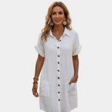 Andréa - Rochie proaspătă cu volane
