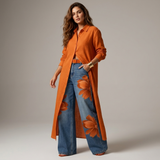 Corina - Set pantaloni și cămașă cu mânecă lungă