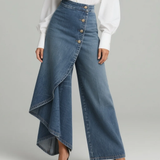 Audrey™ | Pantaloni din denim cu nod