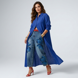 Corina - Set pantaloni și cămașă cu mânecă lungă