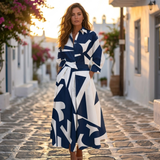 Lana - Rochie elegantă din bumbac cu guler