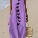 Rochie Midi Emma™ Violet Bloom