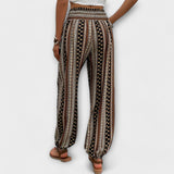 Scarlet - Pantaloni cu model etnic