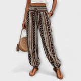 Scarlet - Pantaloni cu model etnic