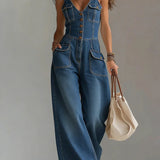 Sophie™ | Salopetă din denim ușoară