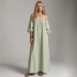 Aura - Rochie Maxi din In și Bumbac