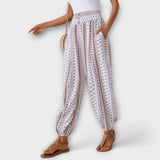 Scarlet - Pantaloni cu model etnic