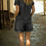 Stephanie™ | Rochie din denim relaxată