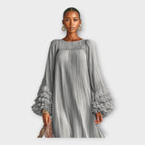 Rochie lungă etereală cu detalii elegante