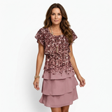 Gabriella - Rochie Elegantă cu Dungi