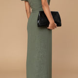 JASMINE | Rochie midi elegantă cu talie evidențiată și stil de seară atemporal