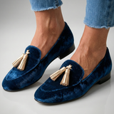 Anna - Mocasini Clasici cu Pomponeți
