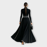 Rochie lungă cu finețe minimală