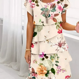 Elena - Rochie Elegantă de Confort cu Dungi