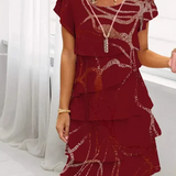 Monica - Rochie Elegantă cu Volane