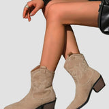 Botine western brodate stilate