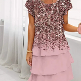 Gabriella - Rochie Elegantă cu Dungi