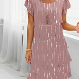 Victoria - Rochie elegantă cu dungi