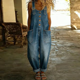 Mae™ | Salopetă vintage din bumbac moale cu efect de denim