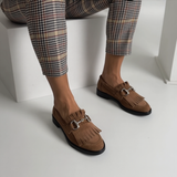 Sofia - Mocăsini din Suede Artificial cu Vârf Rotund - Confort Zilnic