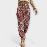 Scarlet - Pantaloni cu model etnic
