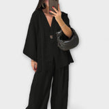 Jacqueline - Top din două straturi și pantaloni