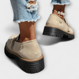 Dimitra - Mocasi casual cu vârf rotund - Construcție confortabilă